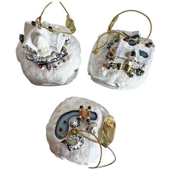 3 The Ashton Drake Galleries Thomas Kinkade Sleigh Bell Ornament Collection 2006 - Picture 10 of 12